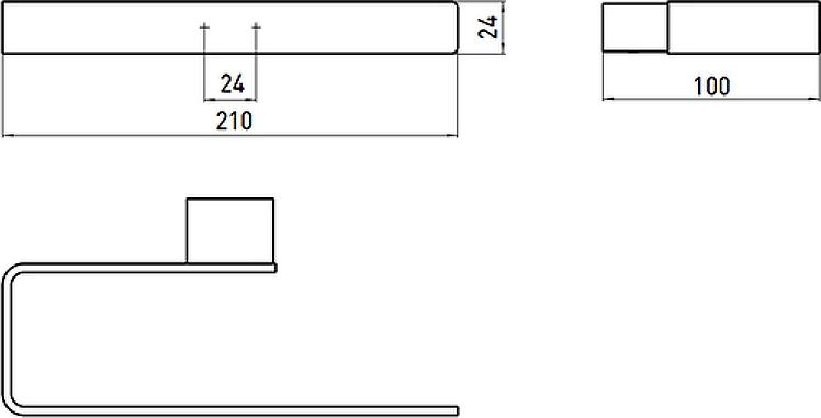 Полотенцедержатель Emco Loft 0555 133 00, черный