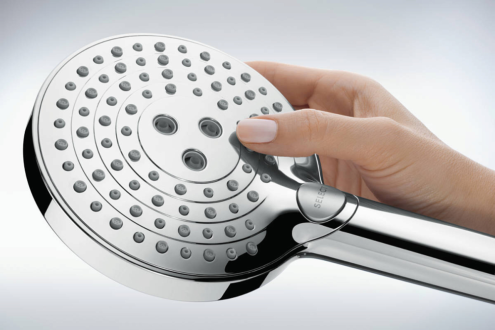 Душевая система Hansgrohe Raindance Select S 27633990, полированное золото