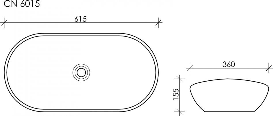 Раковина Ceramica Nova Element CN6015