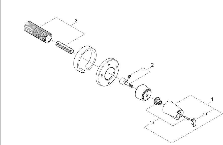 Переключатель потоков Grohe Chiara 19909000