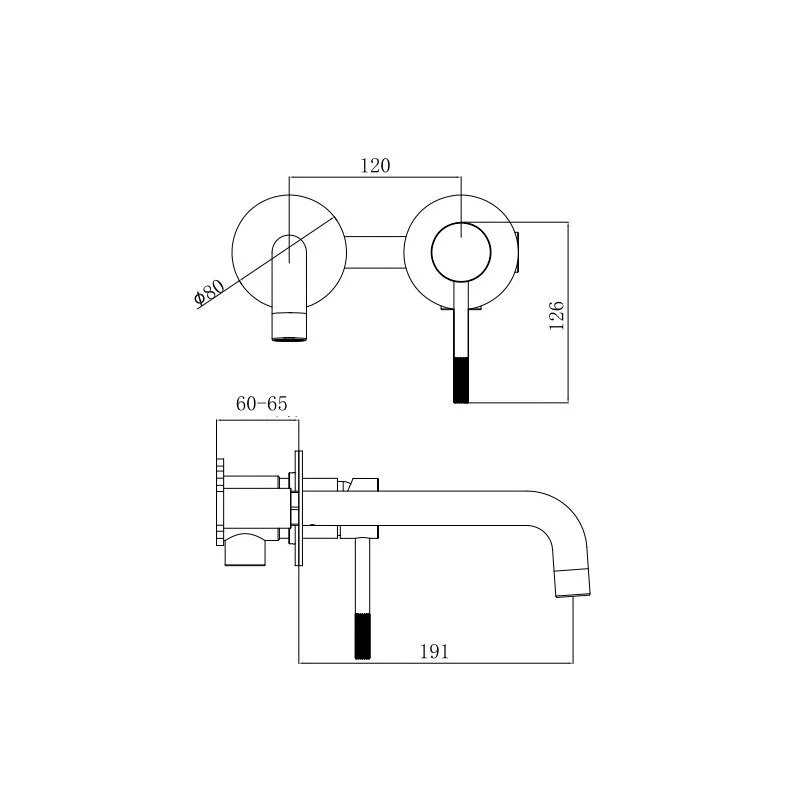 Смеситель для раковины Voda Vessel Gun Metal VSL28GM серый