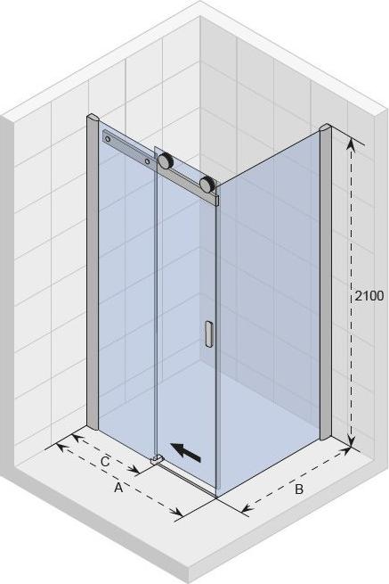 Душевой уголок Riho Baltic B203 160x80, G002010120