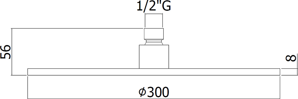 Верхний душ Paffoni Synkro King 30 ZSOF079NO черный