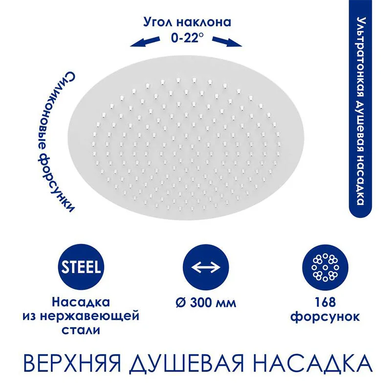 Душевая система WasserKRAFT серия A A185.161.155.WM белый