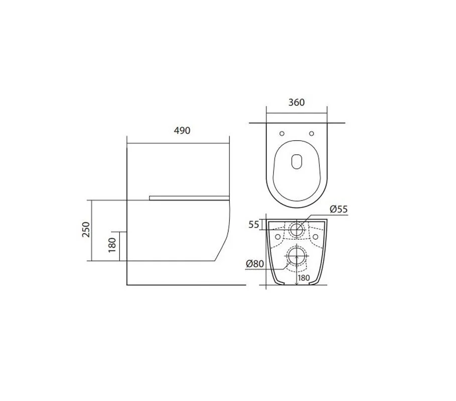 Инсталляция Jacob Delafon c безободковым унитазом Aquatek Европа E24156-NF/AQ1106-00 AQ1106-00, с тонким сиденьем микролифт, белый