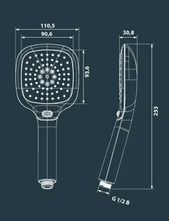 Душевая лейка Edelform EF EF1013 хром