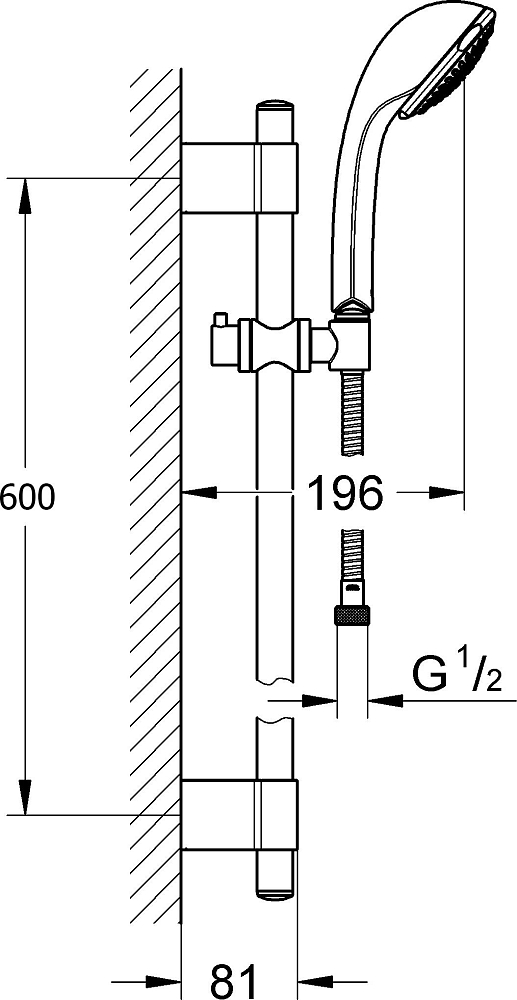 Душевой гарнитур Grohe Relexa 100 Trio 28942001