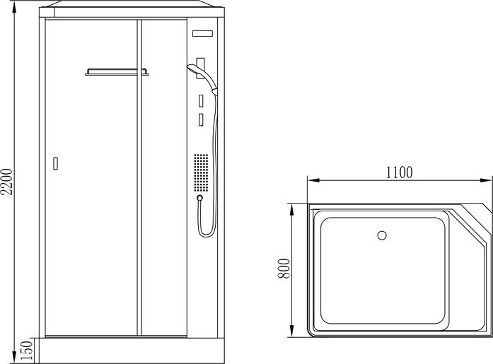 Душевая кабина Orans EW-115R