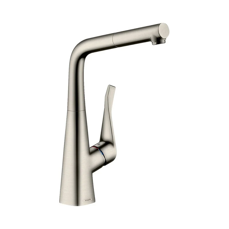 Смеситель для кухни Hansgrohe Metris 73812800 серый