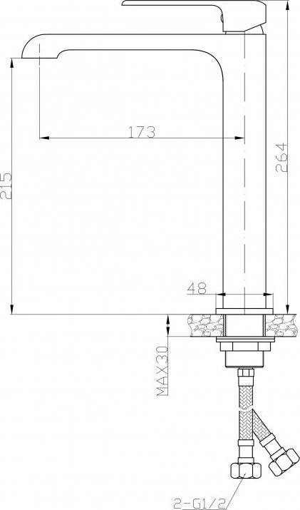 Смеситель для раковины BelBagno Dory DOR-LMC-CRM, хром