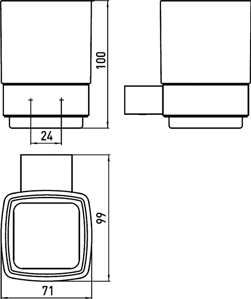 Стакан Emco Loft 0520 001 00