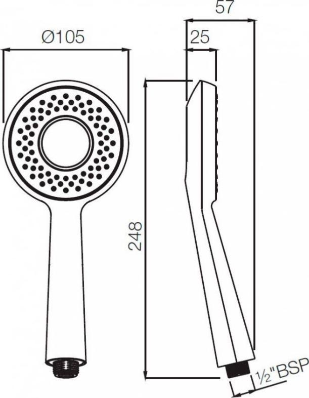 Душевая лейка Jaquar Maze HSH-CHR-1715