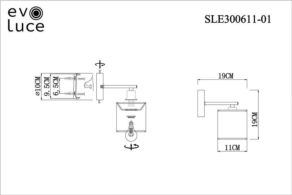 Бра Evoluce Essenza SLE300611-01