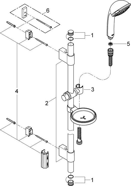 Душевой гарнитур Grohe Relexa 27132000