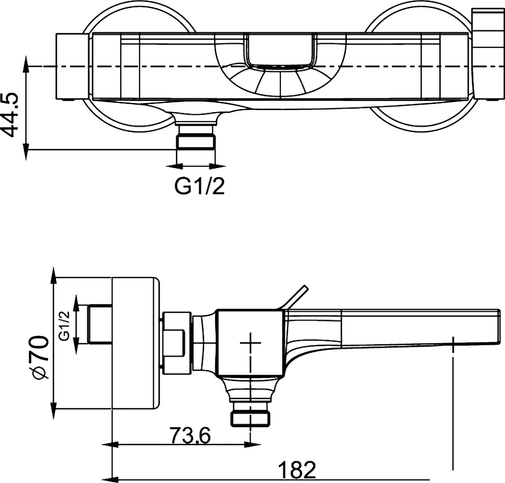 Смеситель Fima Carlo Frattini Zeta F3964/1CR для ванны с душем