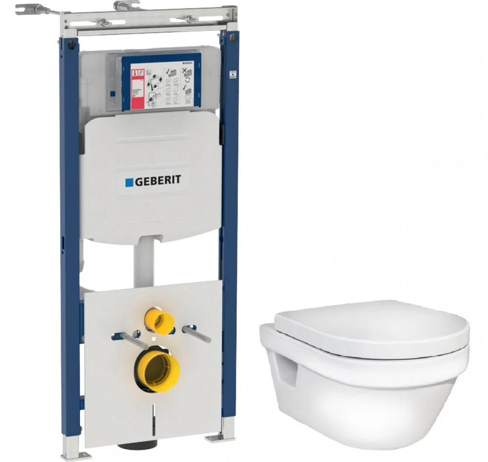 Унитаз с инсталляцией Gustavsberg Hygienic Flush WWS 111.362.00.5/5G84HR01