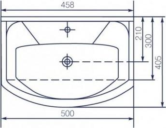 Раковина 50 см Sanflor Элеганс 50 Н0000000528