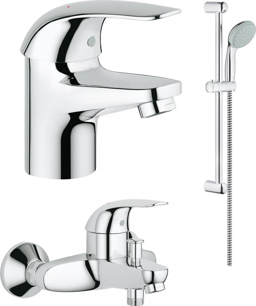 Однорычажный смеситель для ванны Grohe Euroeco 124428