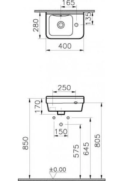 Раковина VitrA S50 5343B003-0029 белый