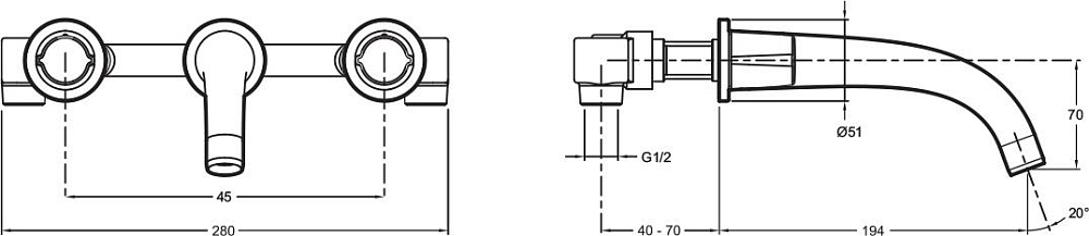 Смеситель для раковины Jacob Delafon Elevation E18872-CP