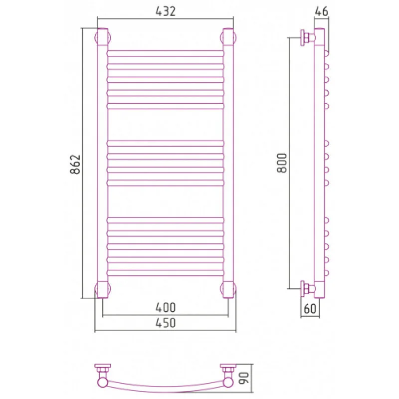 Тумба под раковину Cersanit Smart B-SU-SMA-CA70/Gr