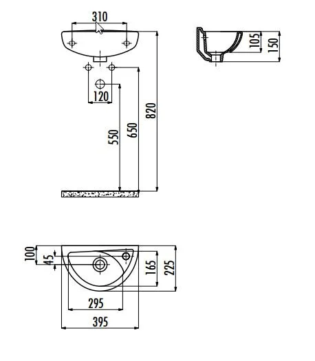 Раковина Creavit TP TP040-00CB00E-0000 белый