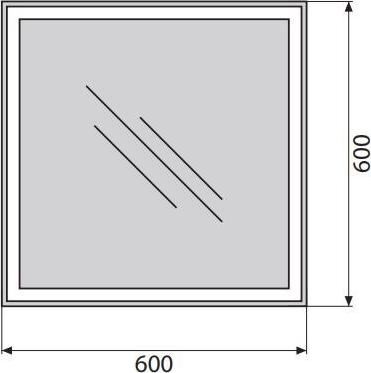 Зеркало BelBagno SPC-GRT-600-600-LED-BTN