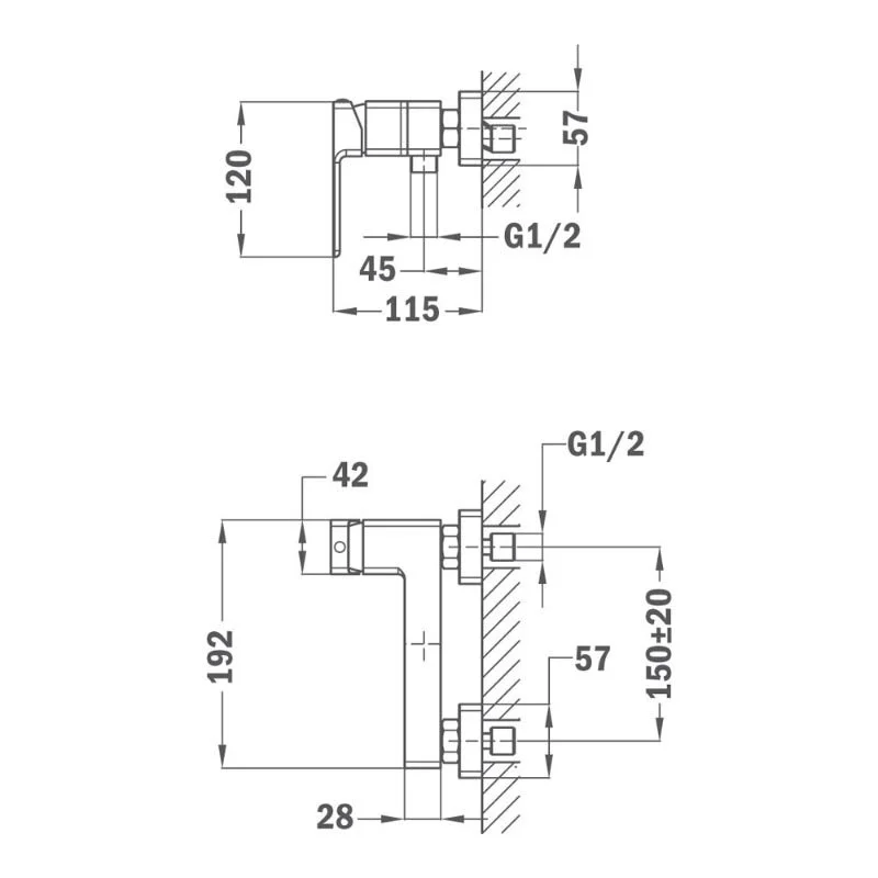 Смеситель для душа Teka Soller 852311200 хром