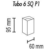 Потолочный светильник TopDecor Tubo6 SQ P1 18