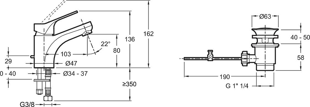 Смеситель для раковины Jacob Delafon Brive E75760-CP