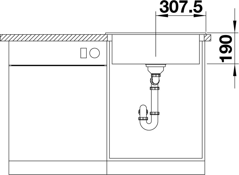 Кухонная мойка Blanco Palona 6 Ceramic PuraPlus 524731 глянцевый белый