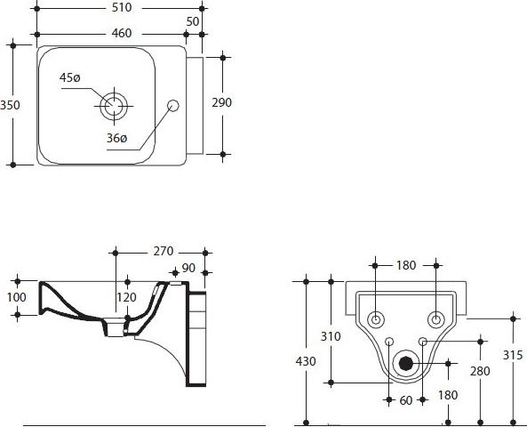 Подвесное биде Kerasan Cento 352401