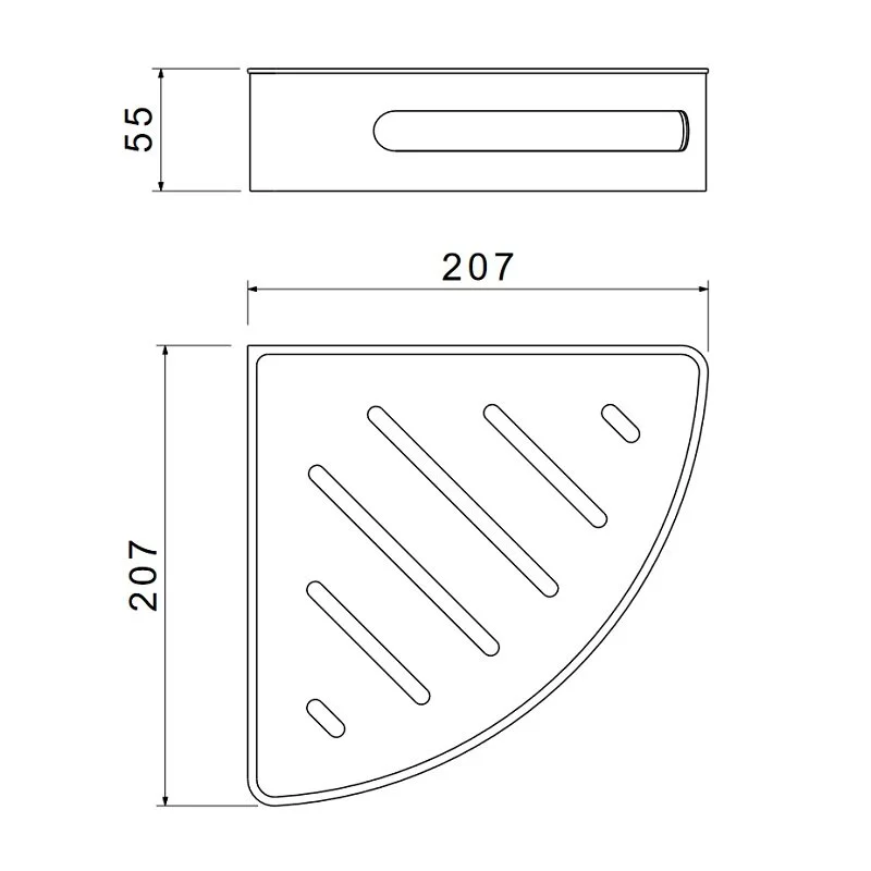 Полка Schein 9326CH хром