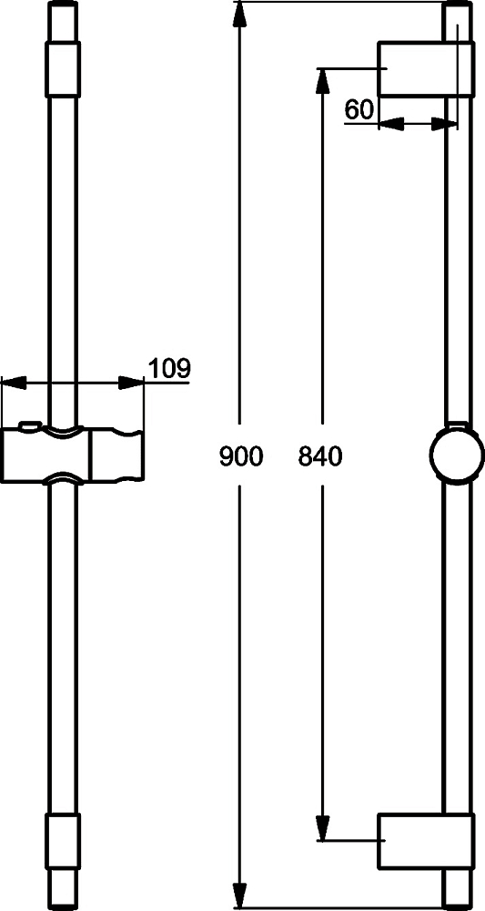 Душевая штанга Ideal Standard IdealRain B9429AA