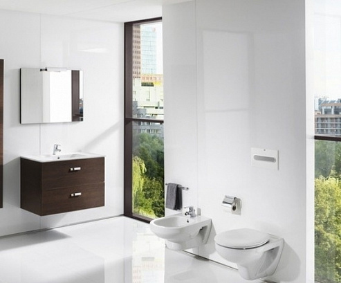 Комплект инсталляция Roca DUPLO WC 890090020 с подвесным унитазом Roca Victoria 34630300R