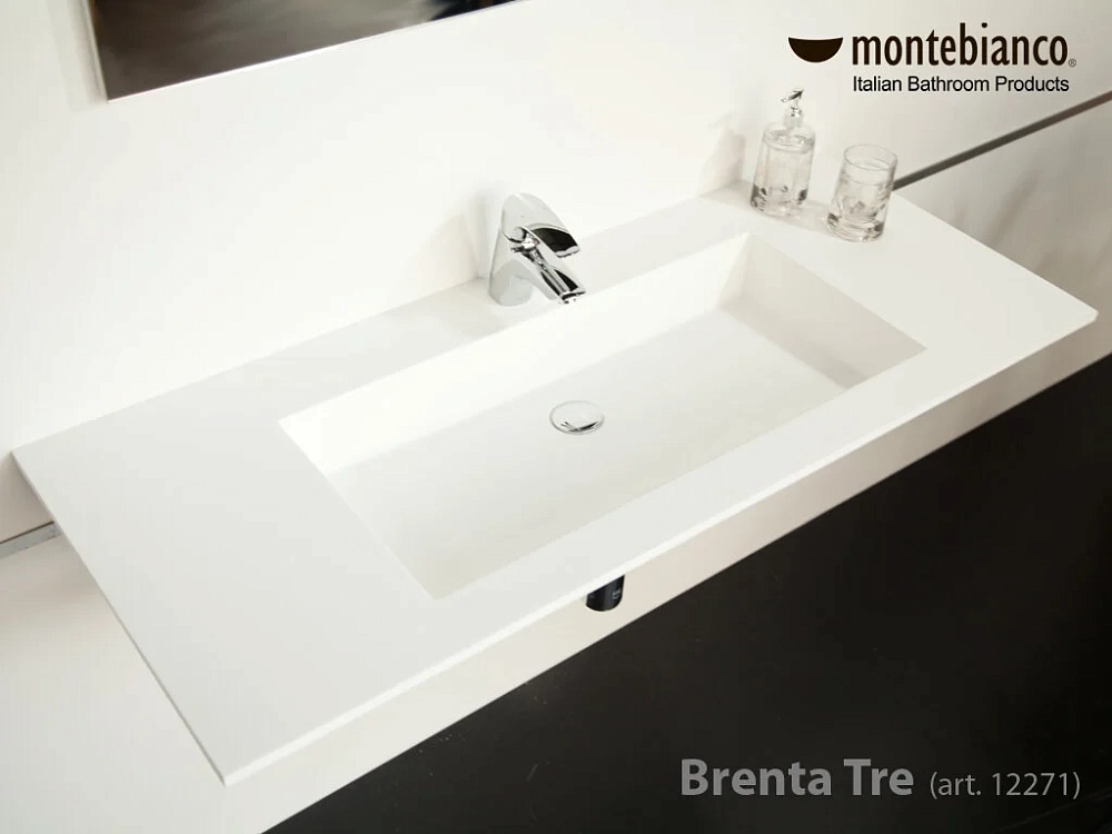 Раковина Montebianco Brenta Tre 12271 белый