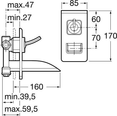 Смеситель для раковины Roca Evol 5A4749C00