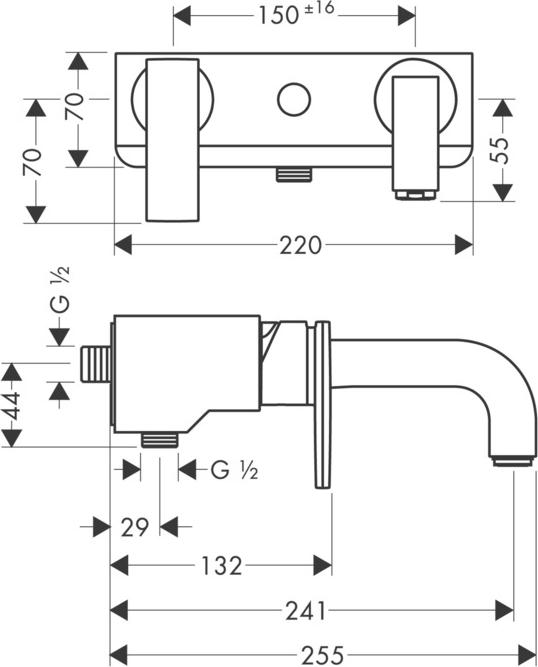 Смеситель для ванны Axor Citterio 39400990, золото