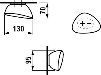 Крючок Laufen Alessi one 8.7097.6.000.000.1