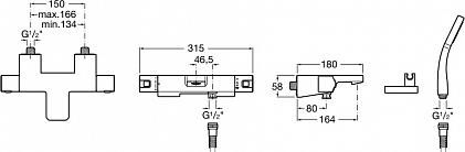 Термостат для ванны Roca L90 5A1101C00 с душем