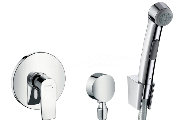 Гигиенический душ Hansgrohe, со смесителем, хром