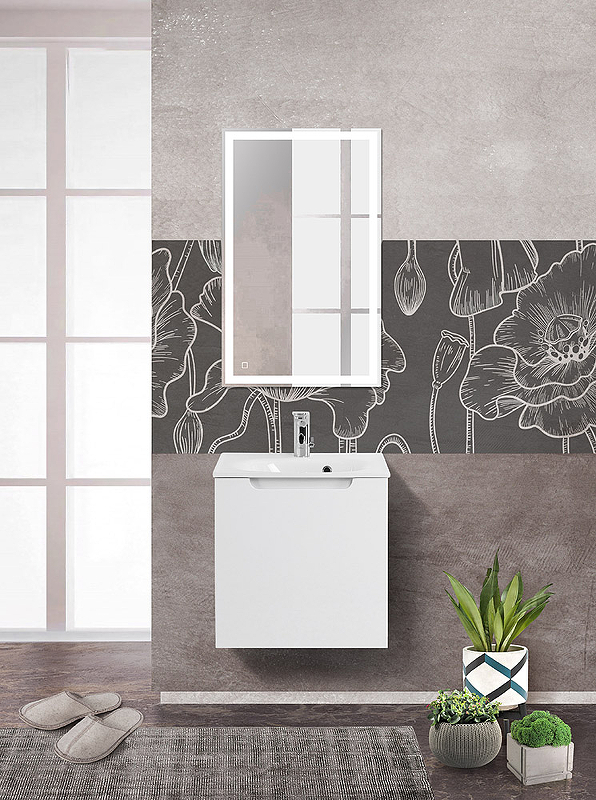 Тумба под раковину BelBagno ETNA-500-1C-SO-BL-P 50 см, Bianco Lucido