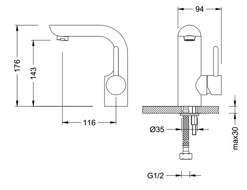 Смеситель для раковины Schein Icon 47217/8026001 хром