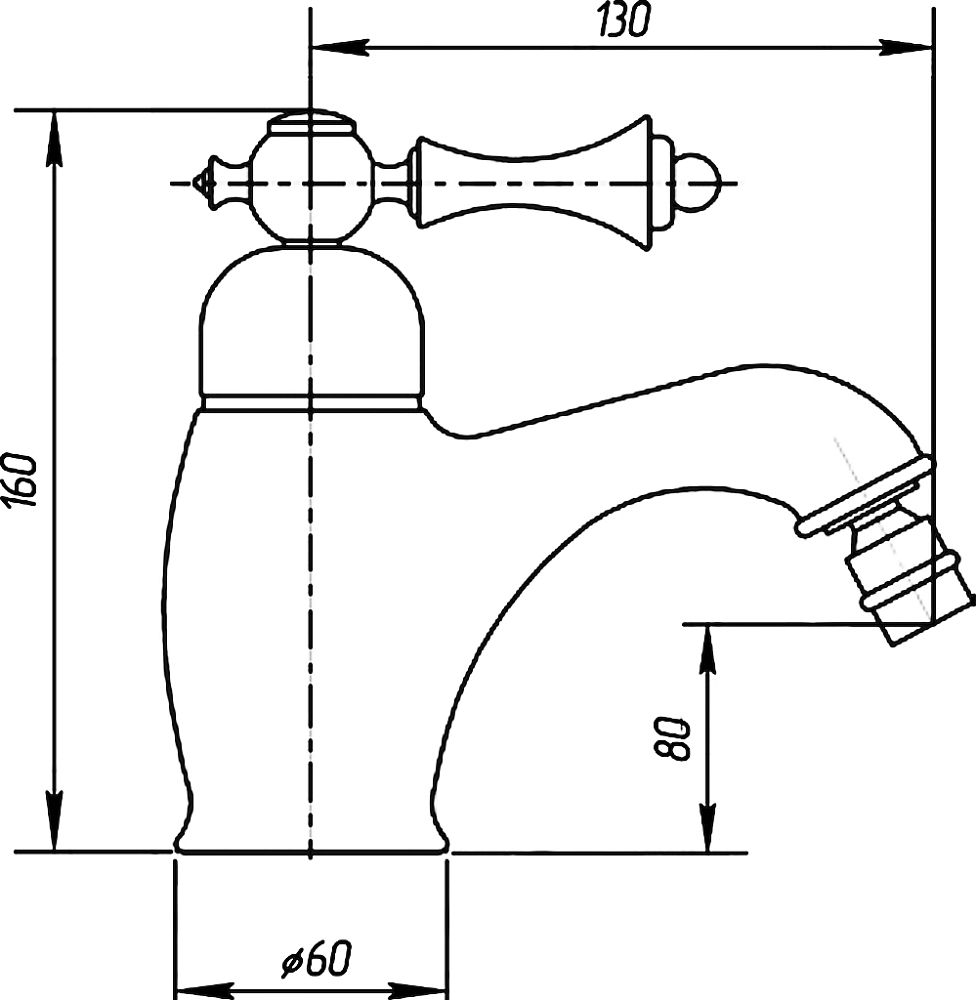 Смеситель Migliore Bomond ML.BMD-9723 Br для биде