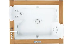 Акриловая ванна Jacuzzi Aura Plus 9F43335A белый