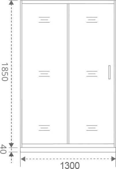 Душевая дверь в нишу Good Door Latte WTW-130-C-WE