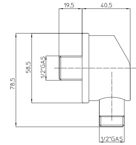 Шланговое подключение  Bossini 85230.0000