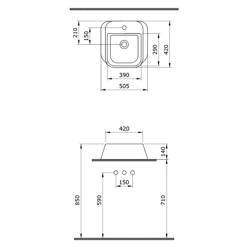 Раковина накладная Bocchi Firenze 1074-032-0126 розовый