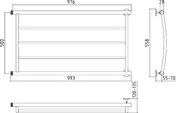 Полотенцесушитель водяной Стилье Минор 50x100 Г