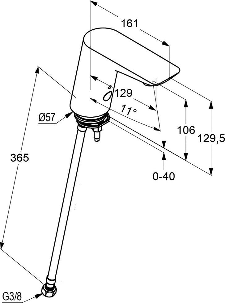 Смеситель для раковины Kludi Balance 5210505, хром